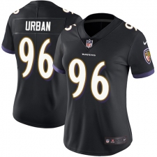 Women's Nike Baltimore Ravens #96 Brent Urban Elite Black Alternate NFL Jersey
