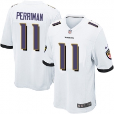 Youth Nike Baltimore Ravens #11 Breshad Perriman Game White NFL Jersey