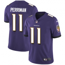 Youth Nike Baltimore Ravens #11 Breshad Perriman Purple Team Color Vapor Untouchable Limited Player NFL Jersey
