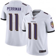 Youth Nike Baltimore Ravens #11 Breshad Perriman White Vapor Untouchable Limited Player NFL Jersey