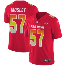 Men's Nike Baltimore Ravens #57 C.J. Mosley Limited Red 2018 Pro Bowl NFL Jersey