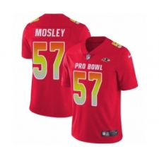 Men's Nike Baltimore Ravens #57 C.J. Mosley Limited Red AFC 2019 Pro Bowl NFL Jersey
