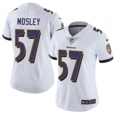 Women's Nike Baltimore Ravens #57 C.J. Mosley Elite White NFL Jersey