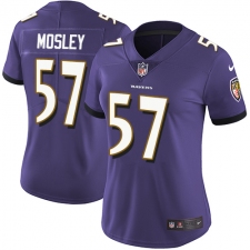 Women's Nike Baltimore Ravens #57 C.J. Mosley Purple Team Color Vapor Untouchable Limited Player NFL Jersey