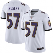 Youth Nike Baltimore Ravens #57 C.J. Mosley White Vapor Untouchable Limited Player NFL Jersey