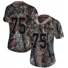 Women's Nike Baltimore Ravens #75 Jonathan Ogden Limited Camo Salute to Service NFL Jersey