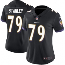 Women's Nike Baltimore Ravens #79 Ronnie Stanley Elite Black Alternate NFL Jersey