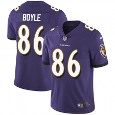 Youth Nike Baltimore Ravens #86 Nick Boyle Elite Purple Team Color NFL Jersey