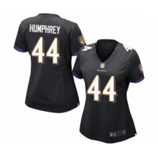 Women's Baltimore Ravens #44 Marlon Humphrey Game Black Alternate Football Jersey