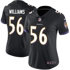 Women's Nike Baltimore Ravens #56 Tim Williams Elite Black Alternate NFL Jersey