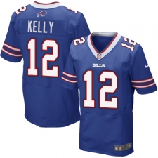 Men's Nike Buffalo Bills #12 Jim Kelly Elite Royal Blue Team Color NFL Jersey