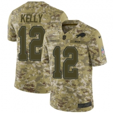 Men's Nike Buffalo Bills #12 Jim Kelly Limited Camo 2018 Salute to Service NFL Jersey