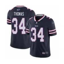 Women's Buffalo Bills #34 Thurman Thomas Limited Navy Blue Inverted Legend Football Jersey