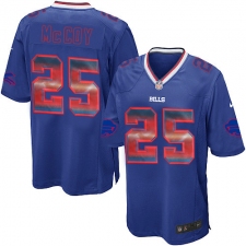Men's Nike Buffalo Bills #25 LeSean McCoy Limited Royal Blue Strobe NFL Jersey