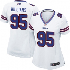 Women's Nike Buffalo Bills #95 Kyle Williams Game White NFL Jersey