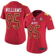 Women's Nike Buffalo Bills #95 Kyle Williams Limited Red 2017 Pro Bowl NFL Jersey