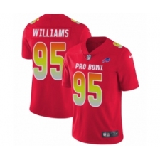 Youth Nike Buffalo Bills #95 Kyle Williams Limited Red AFC 2019 Pro Bowl NFL Jersey