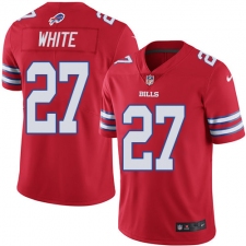 Men's Nike Buffalo Bills #27 Tre'Davious White Elite Red Rush Vapor Untouchable NFL Jersey