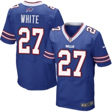 Men's Nike Buffalo Bills #27 Tre'Davious White Elite Royal Blue Team Color NFL Jersey