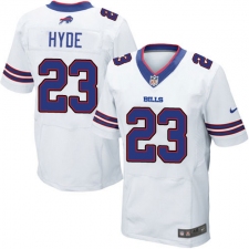 Men's Nike Buffalo Bills #23 Micah Hyde Elite White NFL Jersey