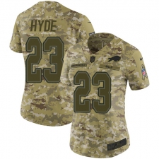 Women's Nike Buffalo Bills #23 Micah Hyde Limited Camo 2018 Salute to Service NFL Jersey