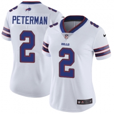 Women's Nike Buffalo Bills #2 Nathan Peterman Elite White NFL Jersey