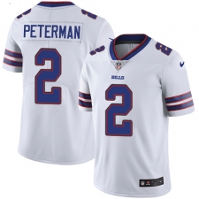 Youth Nike Buffalo Bills #2 Nathan Peterman Elite White NFL Jersey