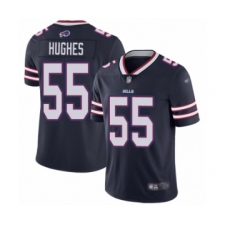 Men's Buffalo Bills #55 Jerry Hughes Limited Navy Blue Inverted Legend Football Jersey