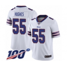 Men's Buffalo Bills #55 Jerry Hughes White Vapor Untouchable Limited Player 100th Season Football Jersey