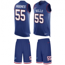 Men's Nike Buffalo Bills #55 Jerry Hughes Limited Royal Blue Tank Top Suit NFL Jersey