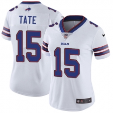 Women's Nike Buffalo Bills #15 Brandon Tate Elite White NFL Jersey