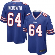 Men's Nike Buffalo Bills #64 Richie Incognito Game Royal Blue Team Color NFL Jersey