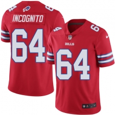 Youth Nike Buffalo Bills #64 Richie Incognito Limited Red Rush Vapor Untouchable NFL Jersey