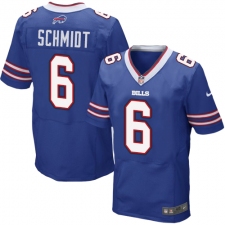 Men's Nike Buffalo Bills #6 Colton Schmidt Elite Royal Blue Team Color NFL Jersey
