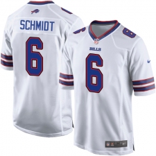 Men's Nike Buffalo Bills #6 Colton Schmidt Game White NFL Jersey