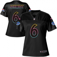 Women's Nike Buffalo Bills #6 Colton Schmidt Game Black Fashion NFL Jersey