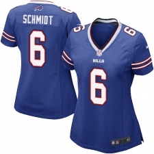 Women's Nike Buffalo Bills #6 Colton Schmidt Game Royal Blue Team Color NFL Jersey