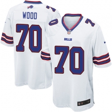Men's Nike Buffalo Bills #70 Eric Wood Game White NFL Jersey