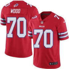 Men's Nike Buffalo Bills #70 Eric Wood Limited Red Rush Vapor Untouchable NFL Jersey