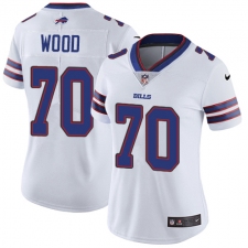 Women's Nike Buffalo Bills #70 Eric Wood White Vapor Untouchable Limited Player NFL Jersey