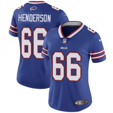 Women's Nike Buffalo Bills #66 Seantrel Henderson Royal Blue Team Color Vapor Untouchable Limited Player NFL Jersey