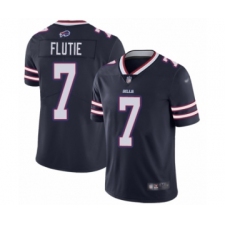 Men's Buffalo Bills #7 Doug Flutie Limited Navy Blue Inverted Legend Football Jersey