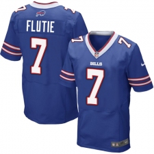 Men's Nike Buffalo Bills #7 Doug Flutie Elite Royal Blue Team Color NFL Jersey