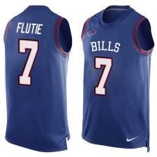 Men's Nike Buffalo Bills #7 Doug Flutie Limited Royal Blue Player Name & Number Tank Top NFL Jersey