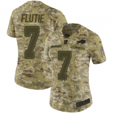 Women's Nike Buffalo Bills #7 Doug Flutie Limited Camo 2018 Salute to Service NFL Jersey