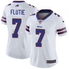 Women's Nike Buffalo Bills #7 Doug Flutie White Vapor Untouchable Limited Player NFL Jersey