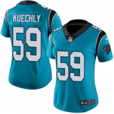 Women's Nike Carolina Panthers #59 Luke Kuechly Elite Blue Alternate NFL Jersey