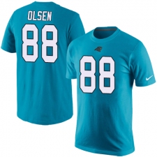NFL Men's Nike Carolina Panthers #88 Greg Olsen Blue Rush Pride Name & Number T-Shirt