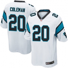 Men's Nike Carolina Panthers #20 Kurt Coleman Game White NFL Jersey