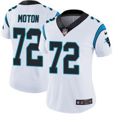 Women's Nike Carolina Panthers #72 Taylor Moton Elite White NFL Jersey